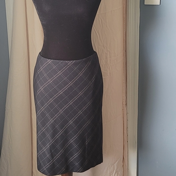 The Limited Dresses & Skirts - Plaid Navy Pencil Skirt